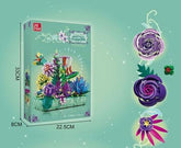 Ornaments Home Decoration Building Blocks Flowers Creative Thinking Building Blocks Flower Building Block